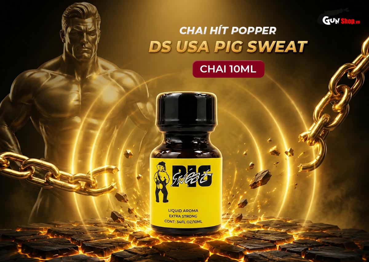 Chai hít Popper Pig Sweat 10ml chính hãng PWD USA