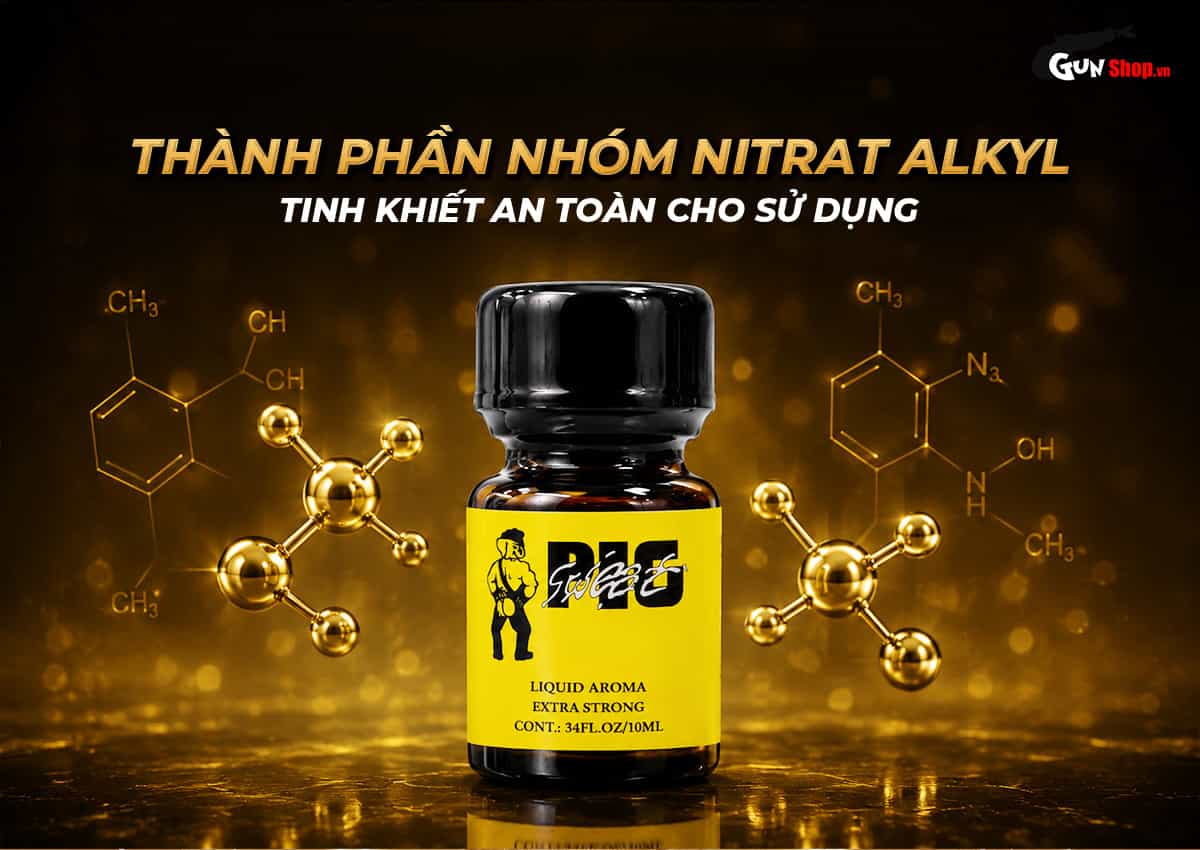 Popper PWD Pig Sweat 10ml đảm bảo an toàn bởi thành phần an toàn