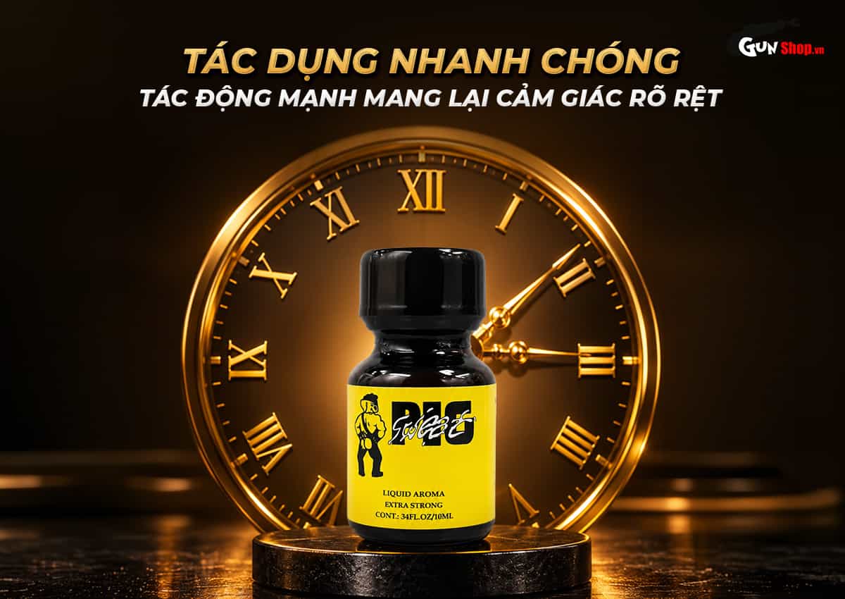 Popper PWD Pig Sweat 10ml có tác dụng nhanh chóng