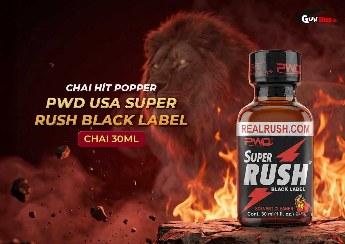 Chai hít Popper Super Rush Black Label chính hãng tại Gunshop