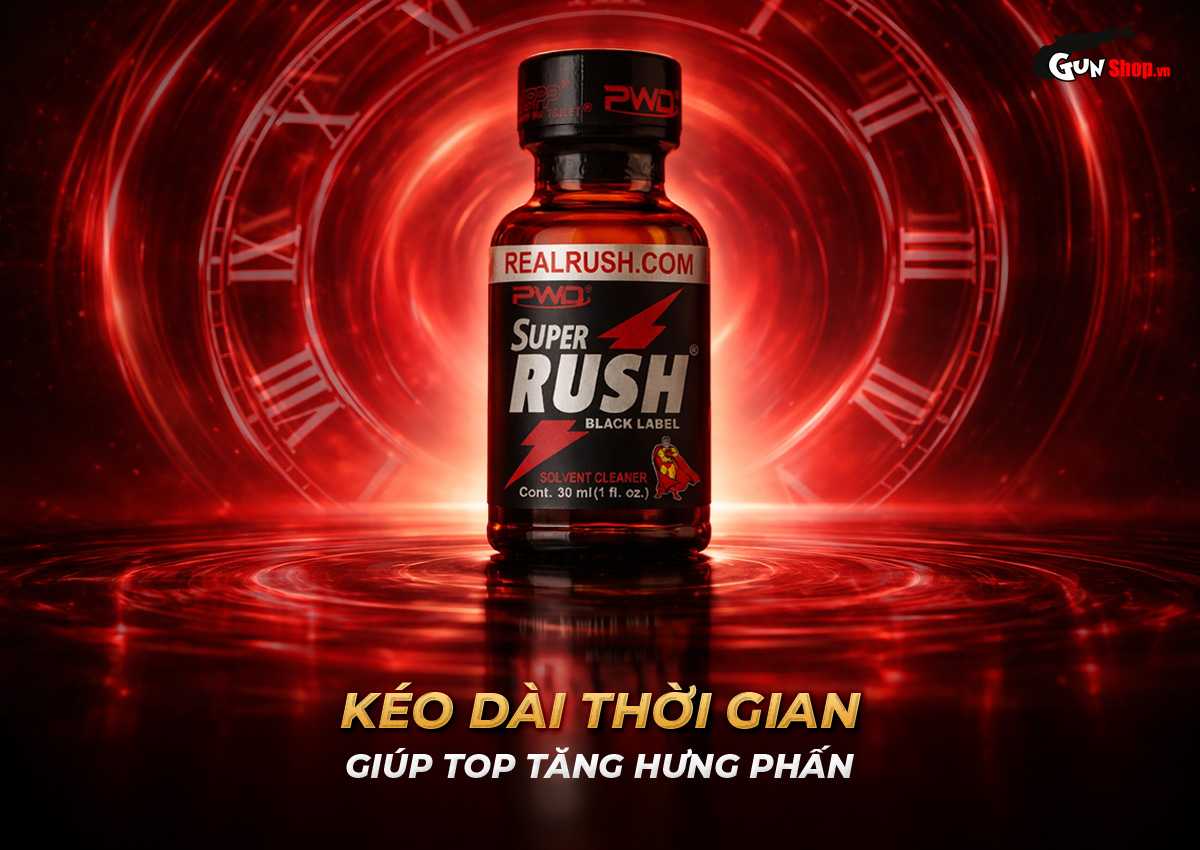 Chai hít Popper Super Rush Black Label chính hãng tại Gunshop