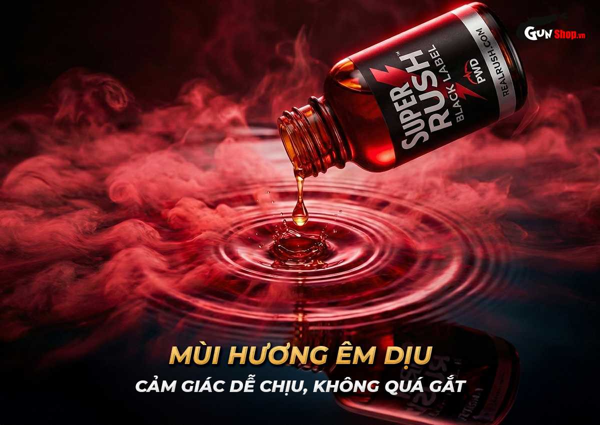 Chai hít Popper Super Rush Black Label chính hãng tại Gunshop