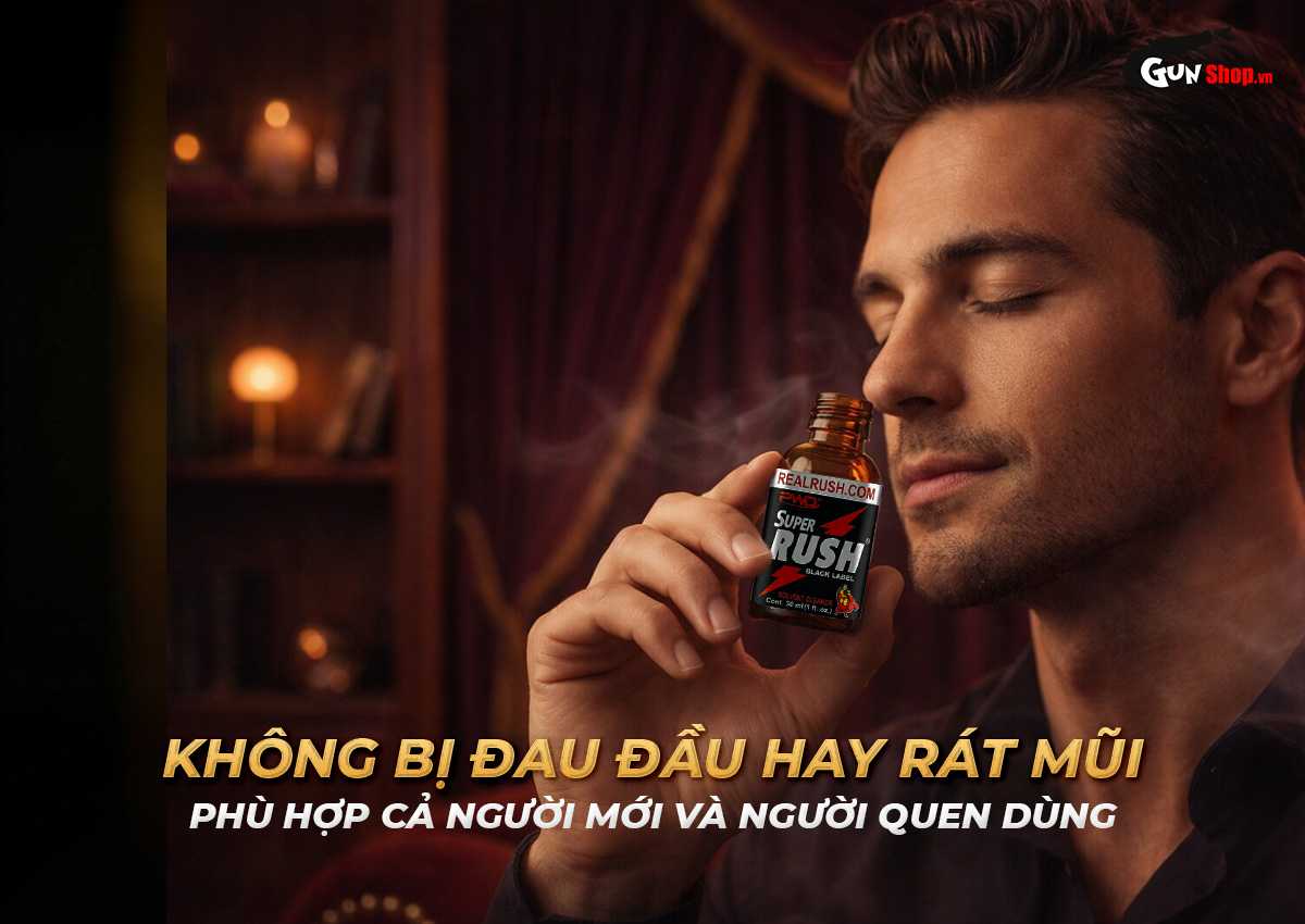 Chai hít Popper Super Rush Black Label chính hãng tại Gunshop