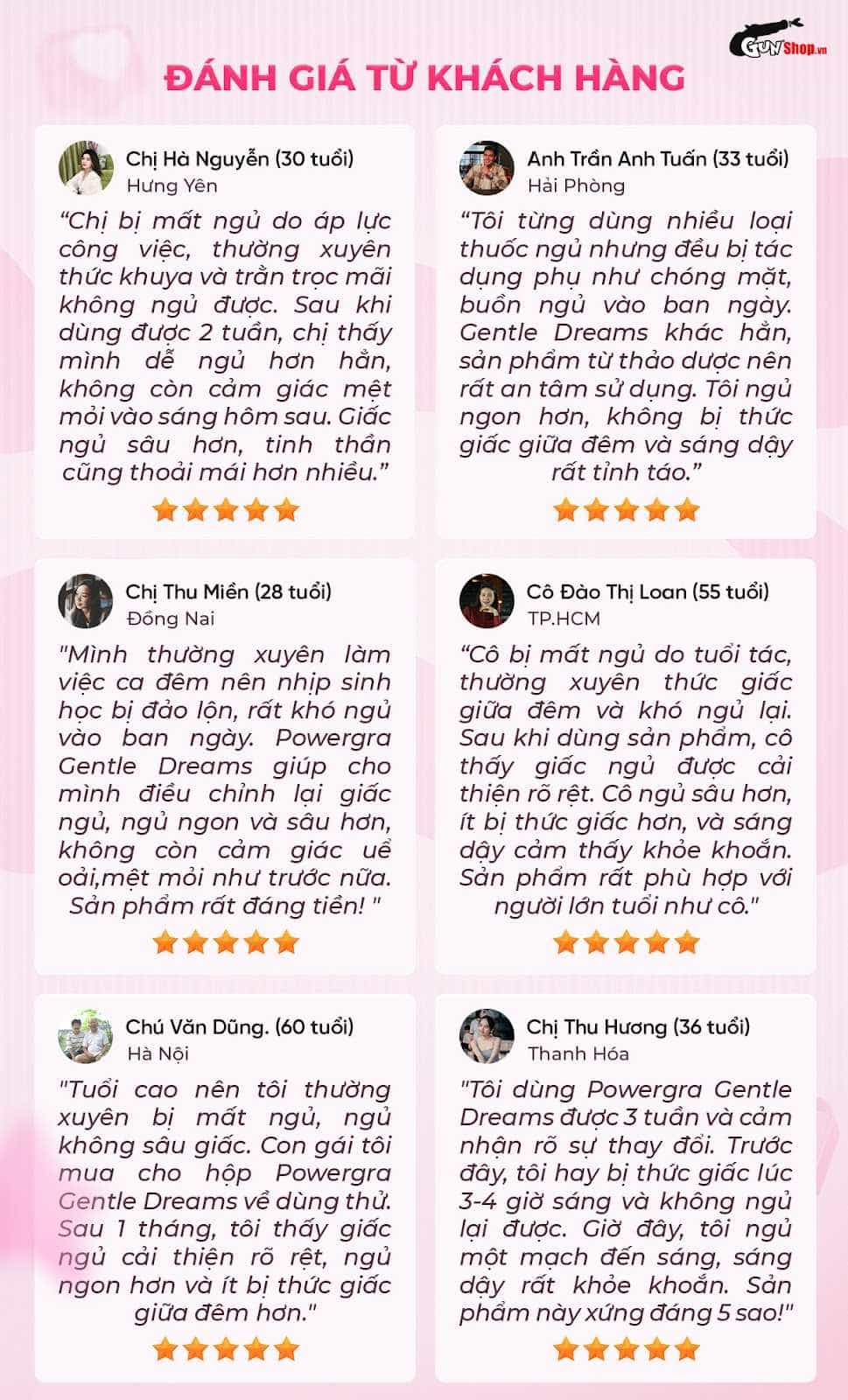 viên uống cải thiện tình trạng mất ngủ Powergra Gentle Dreams