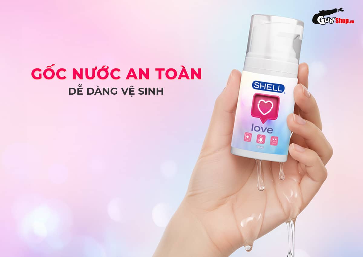 Gel bôi trơn se khít âm đạo Shell Love Pink chính hãng tại Gunshop