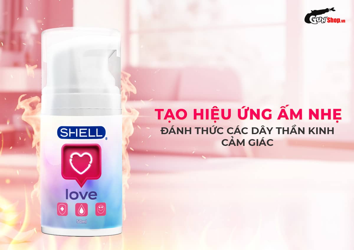 Gel bôi trơn se khít âm đạo Shell Love Pink chính hãng tại Gunshop