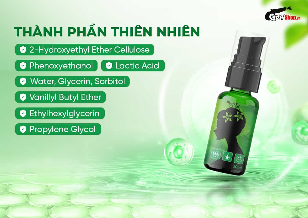 Gel bôi trơn Shell Passion với thành phần từ thiên nhiên an toàn