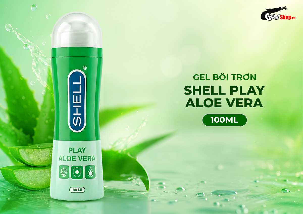 Gel bôi trơn tinh chất lô hội Shell Play Aloe Vera chính hãng tại Gunshop