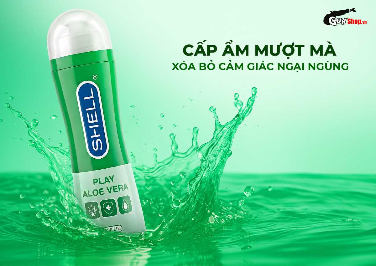 Gel bôi trơn tinh chất lô hội Shell Play Aloe Vera chính hãng tại Gunshop