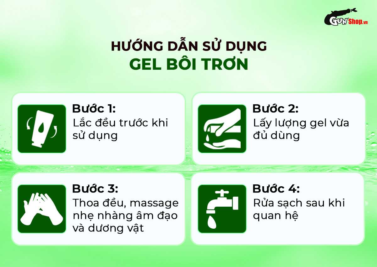 Hướng dẫn cách sử dụng gel bôi trơn Shell Love Green đúng chuẩn và hiệu quả