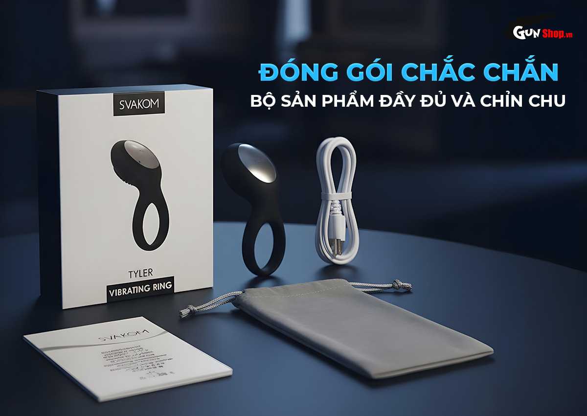 Vòng rung tăng khoái cảm Svakom Tyler chính hãng tại Gunshop