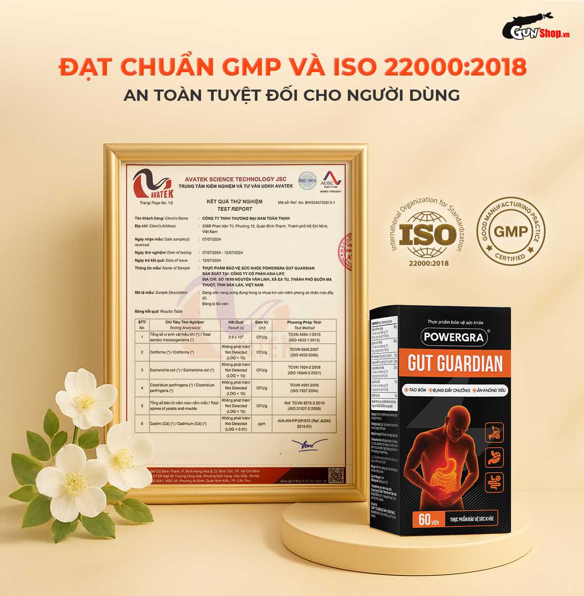 Thực phẩm chức năng hỗ trợ tiêu hóa Powergra Gut Guardian chính hãng tại Gunshop
