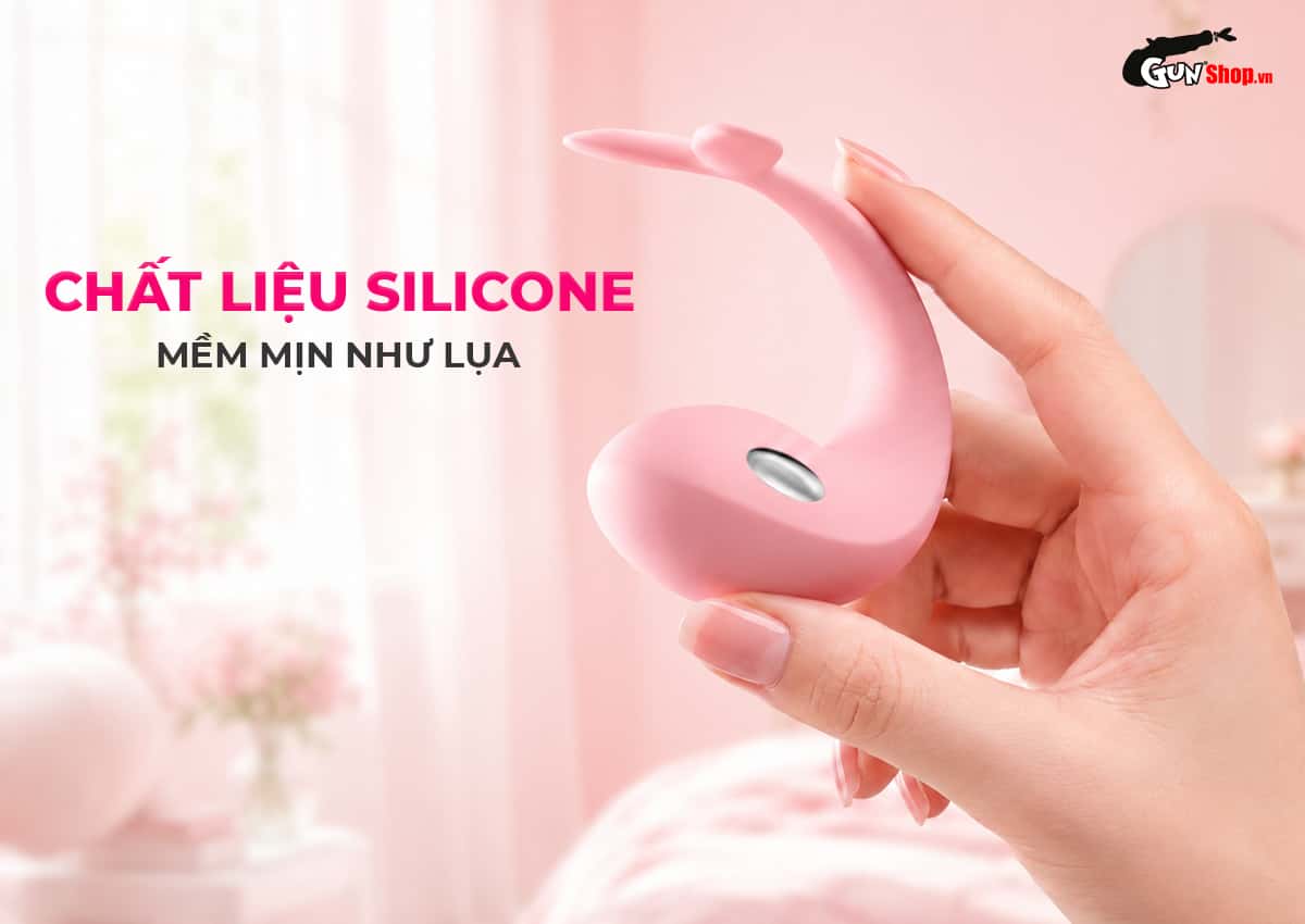 Galaku Whale với chất liệu silicone mềm mịn như lụa, an toàn cho da