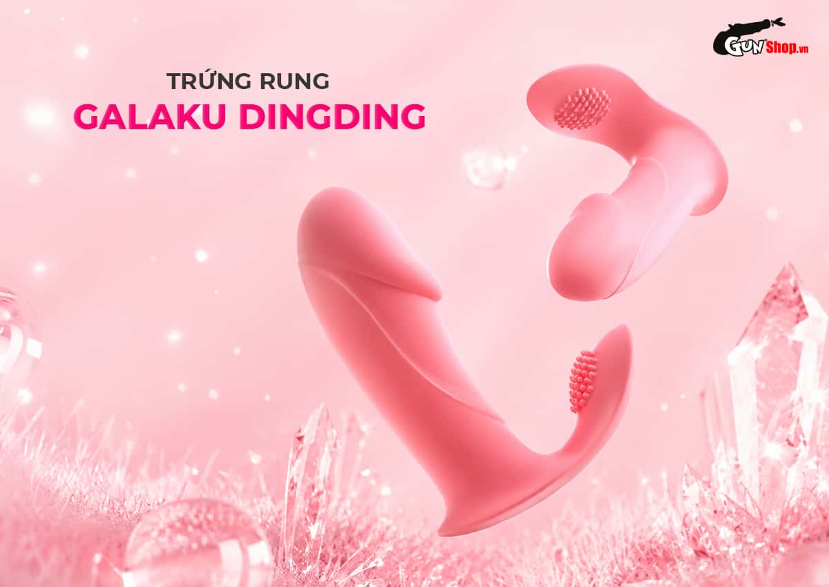 Trứng rung gắn quần lót Galaku Dingding nhỏ gọn, mạnh mẽ