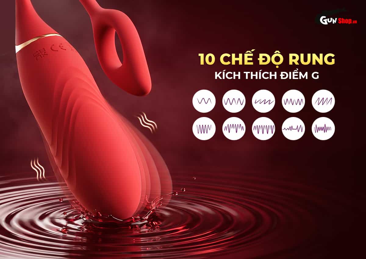 Galaku Grace có 10 chế độ rung mạnh mẽ