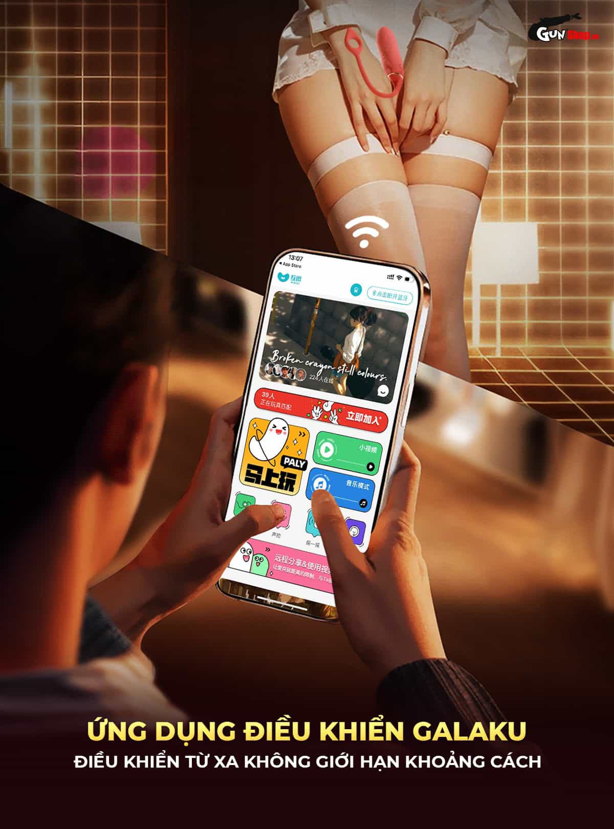 Galaku Grace có thể điều khiển thông qua ứng dụng Galaku