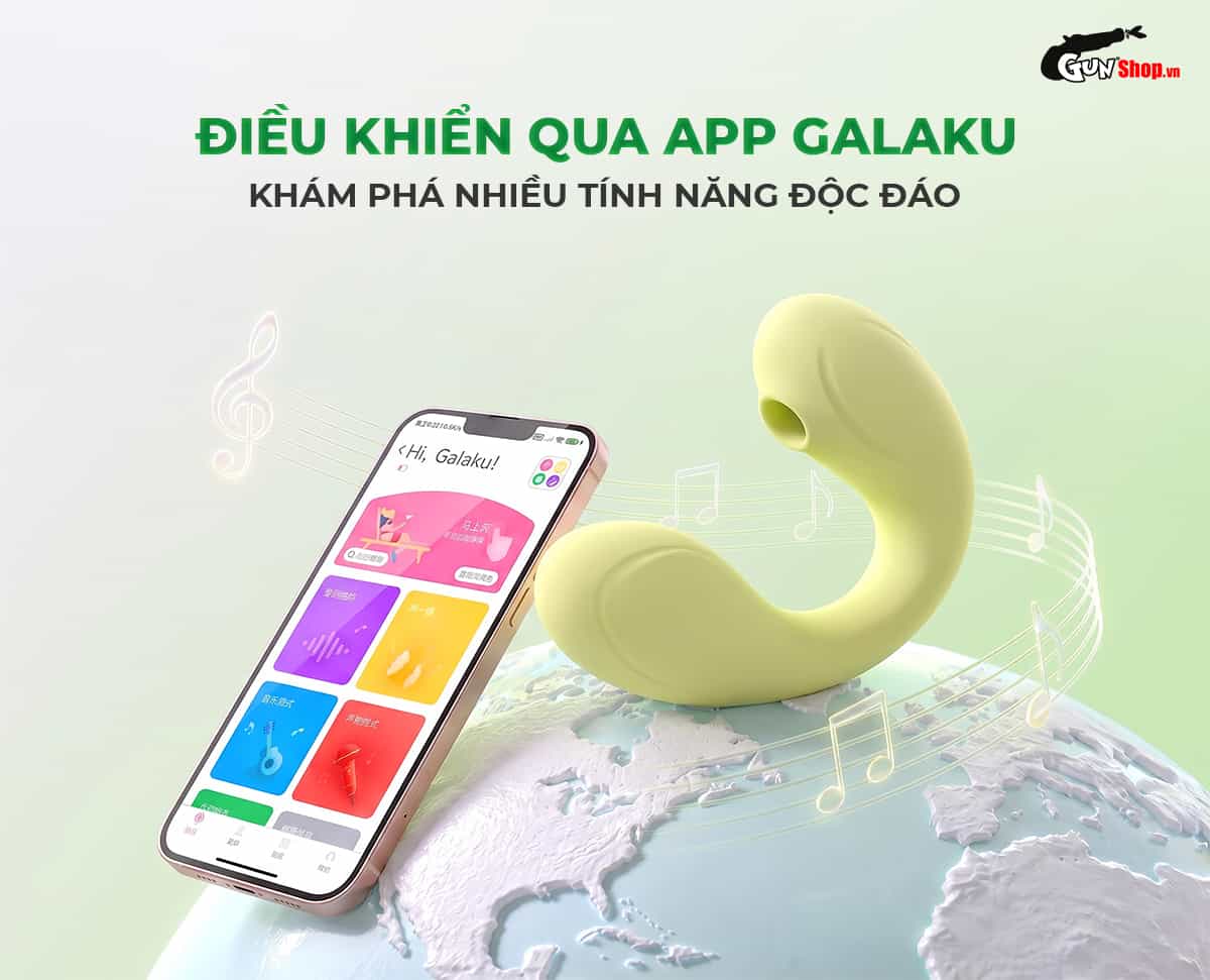 Galaku Jenny Green có thể điều khiển thông qua ứng dụng Galaku