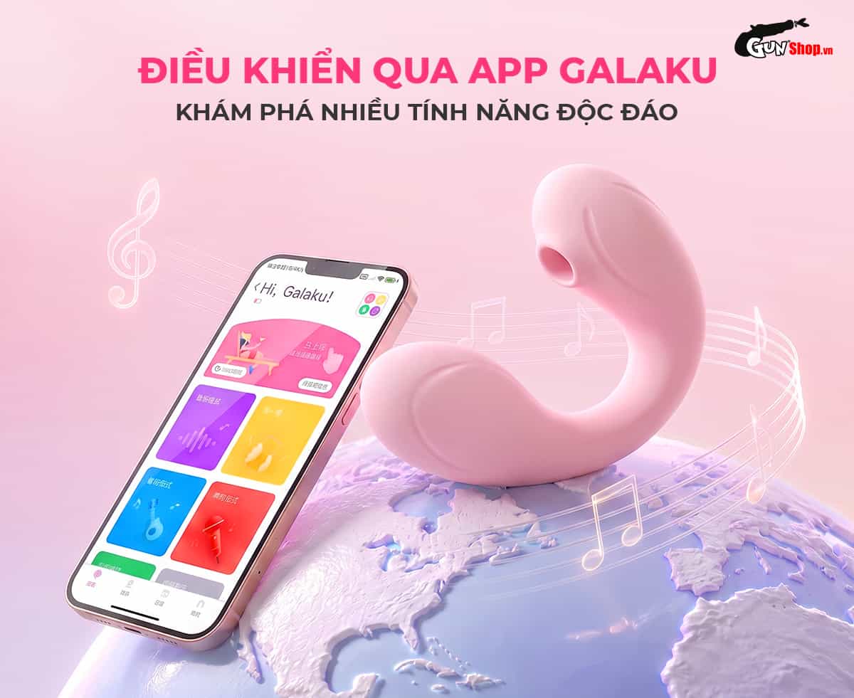 Galaku Jenny Pink có thể điều khiển thông qua ứng dụng Galaku