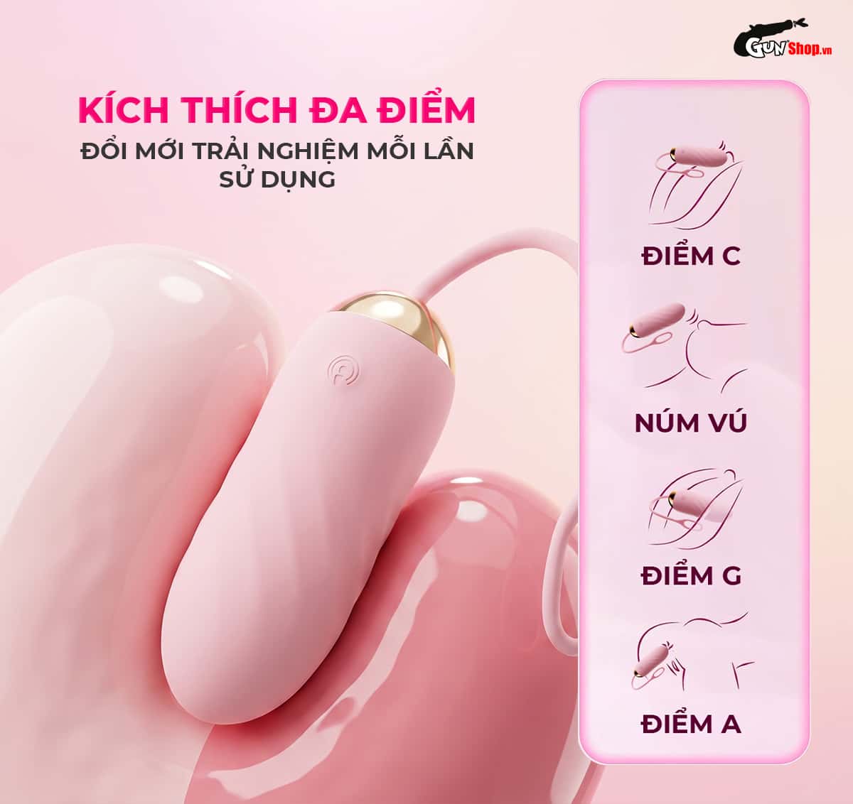 Galaku Kiya II được sử dụng để kích thích nhiều điểm nhạy cảm khác nhau trên cơ thể