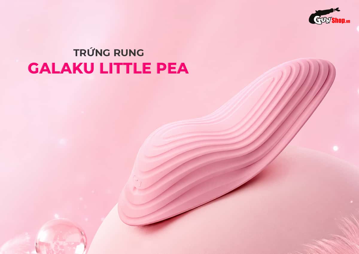 Trứng rung gắn quần lót Galaku Little Pea nhỏ gọn, điều khiển qua app, 10 chế độ rung