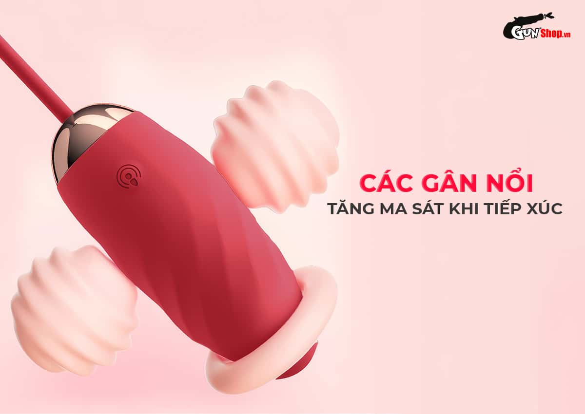 Galaku Kiya Charmed II kích thích khoái cảm nhờ đường gân nổi ở thân trứng rung