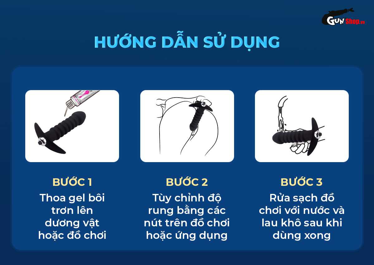 Trứng rung hậu môn Soft Rubber Vibrator chính hãng tại Chúng tôi