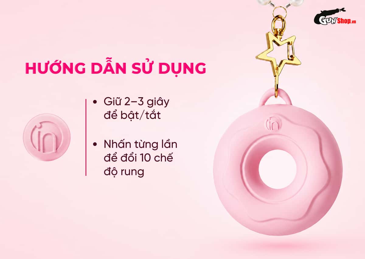 Hướng dẫn cách sử dụng trứng rung hình bánh donut Galaku Bell-Vibe đúng cách