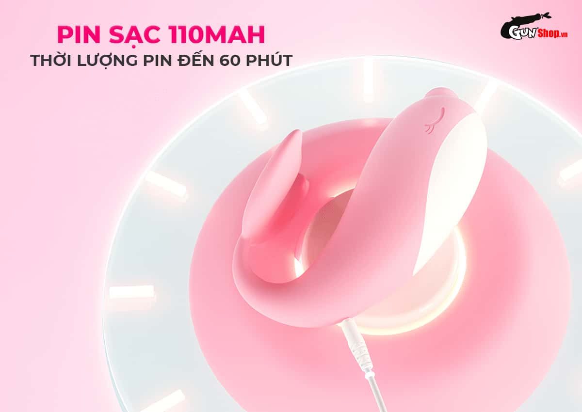 Galaku Whale Mini với pin sạc sử dụng lên đến ~60 phút
