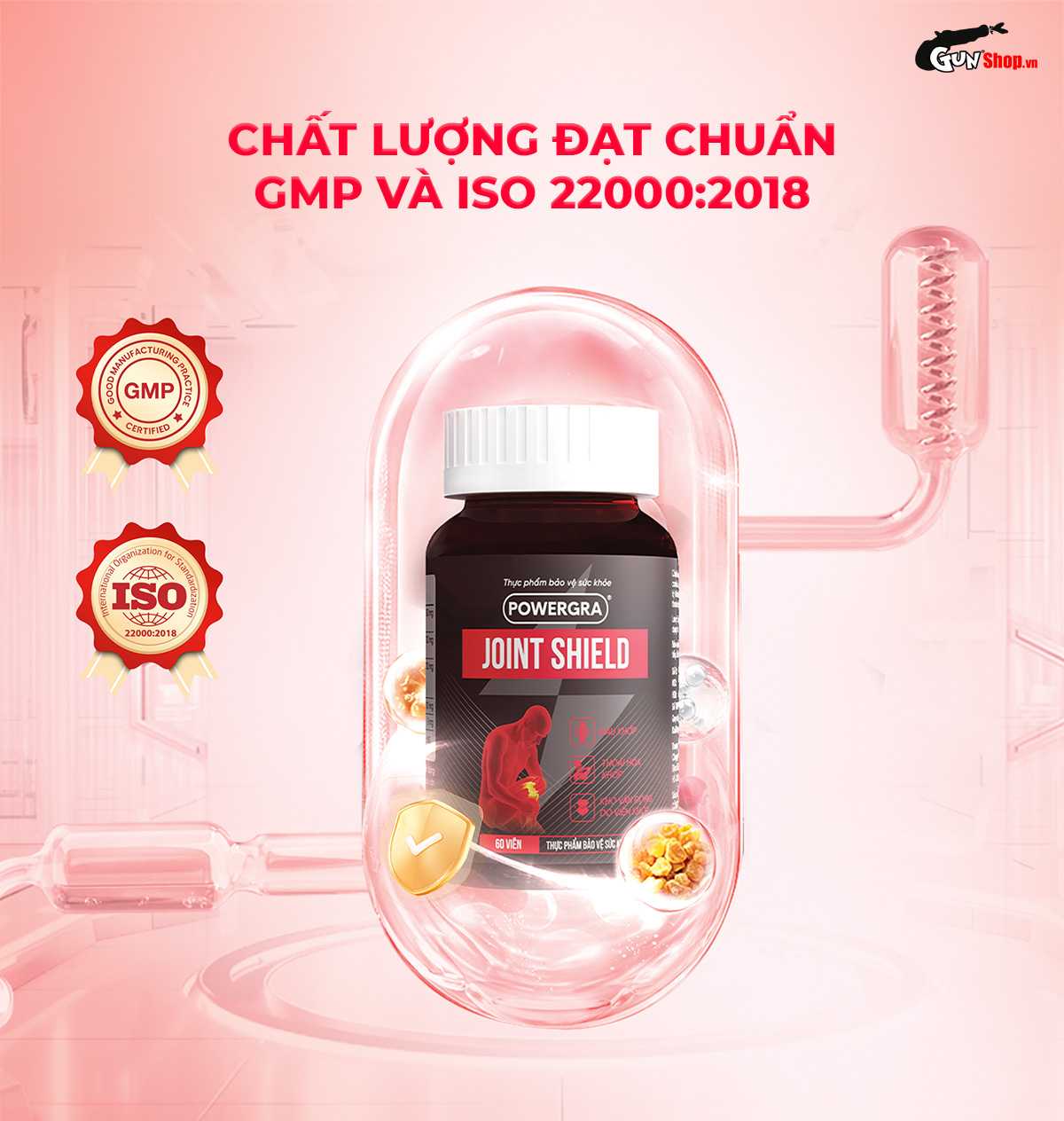 Viên uống hỗ trợ xương khớp Powergra Joint Shield chính hãng tại Gunshop