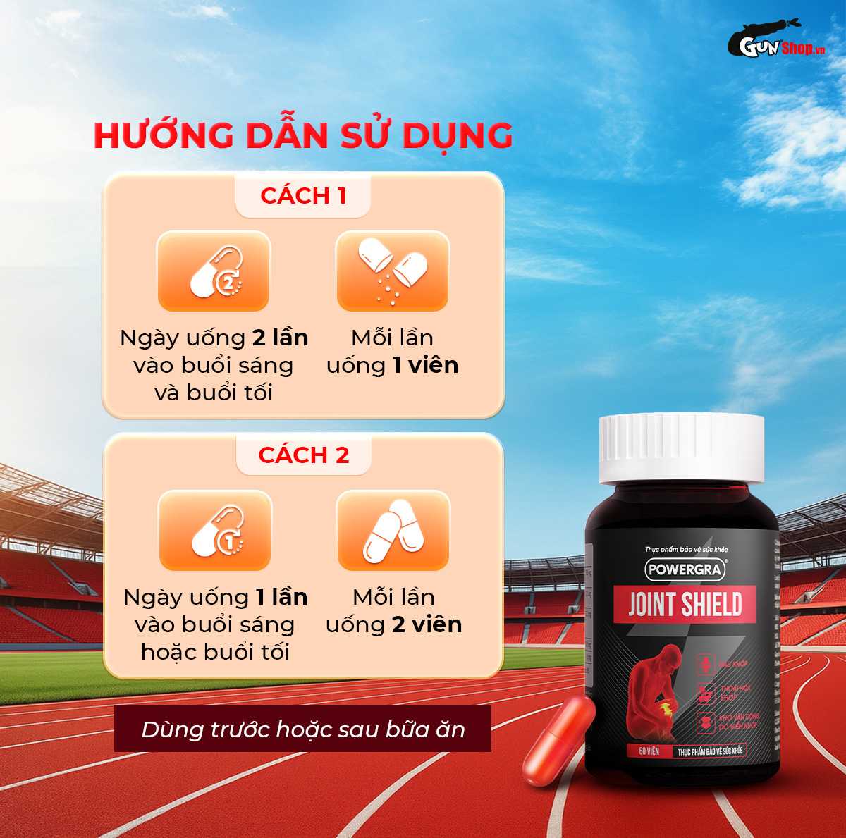 Hướng dẫn cách sử dụng viên uống hỗ trợ khớp Powergra Joint Shield