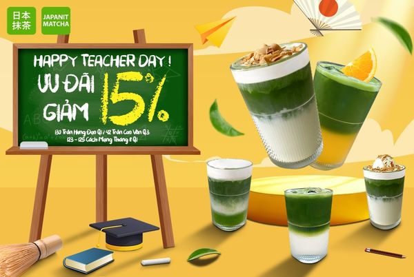 🎉 CHÀO MỪNG NGÀY NHÀ GIÁO VIỆT NAM 20/11 ❤️ 💚 JAPANIT KHAO TIỆC MATCHA HOÀNH TRÁNG – ƯU ĐÃI 15% CỰC HẤP DẪN!