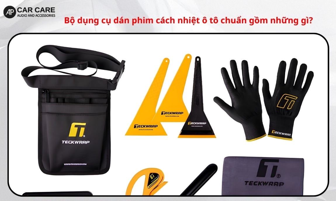 Bộ dụng cụ dán phim cách nhiệt ô tô chuẩn gồm những gì?