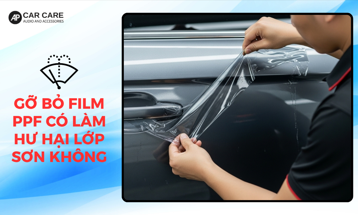 Gỡ bỏ film PPF có làm hư hại lớp sơn không?