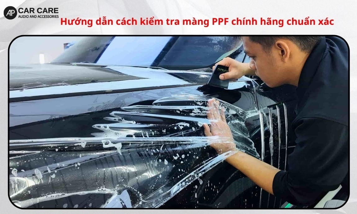 Hướng dẫn cách kiểm tra màng PPF chính hãng chuẩn xác