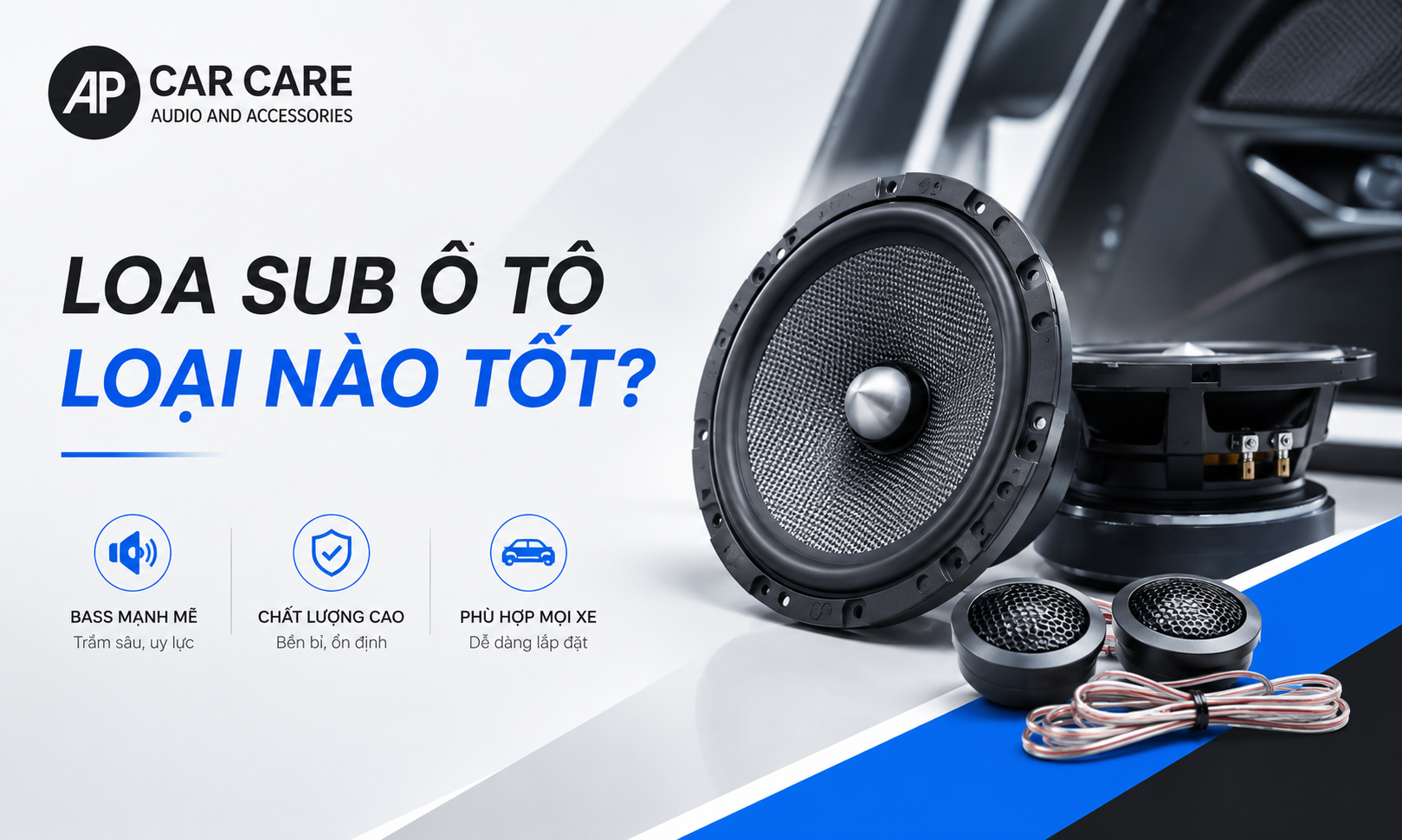 Loa sub ô tô loại nào tốt? Top 12 thương hiệu PHỔ BIẾN