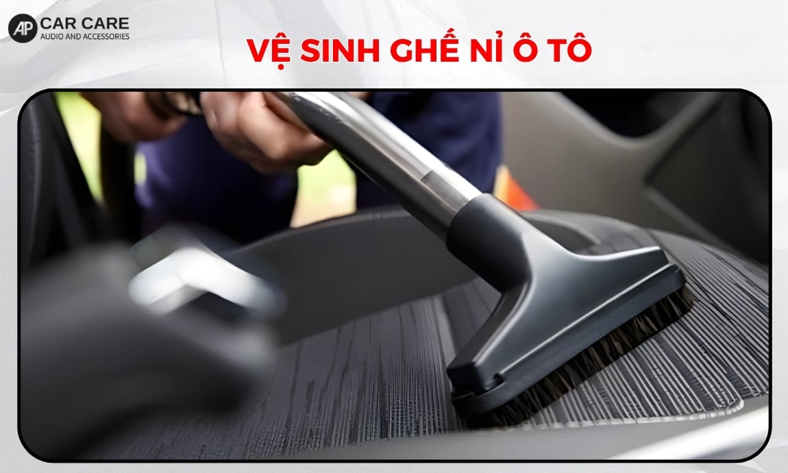 Quy trình 5 bước vệ sinh ghế nỉ ô tô đạt chuẩn kỹ thuật tại nhà