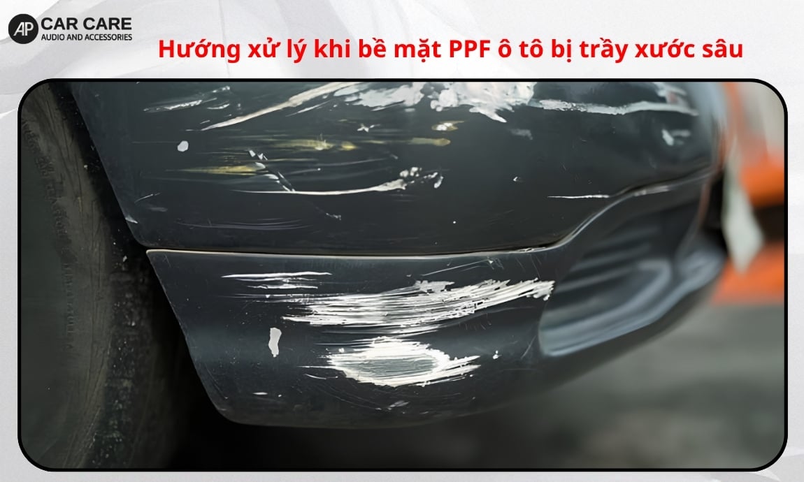 Nhóm vết xước trên ô tô PPF không thể tự phục hồi