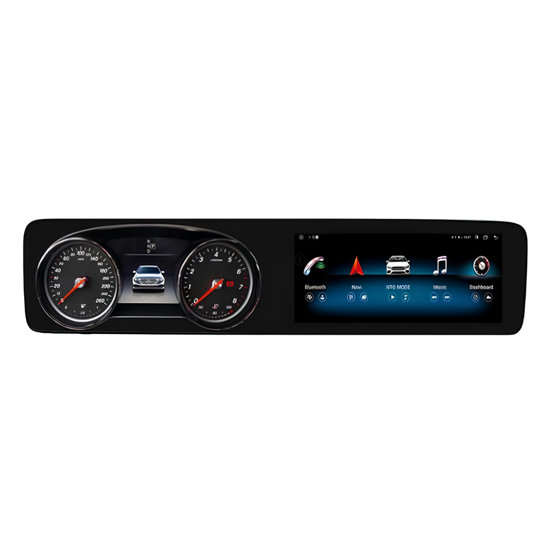 Màn hình Android Fly 12.3 inch cho Mercedes E-Class W213 2016-2019 bản đồng hồ cơ