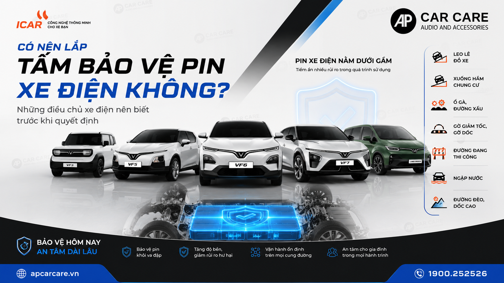 1. Có nên lắp tấm bảo vệ pin xe điện không