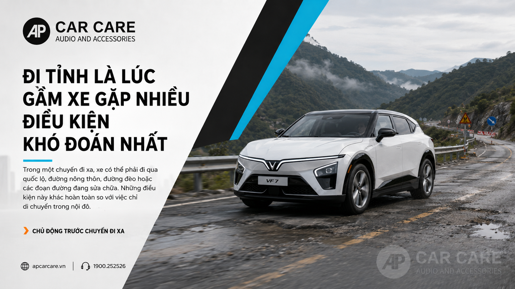 Đi tỉnh là lúc gầm xe gặp nhiều điều kiện khó đoán nhất