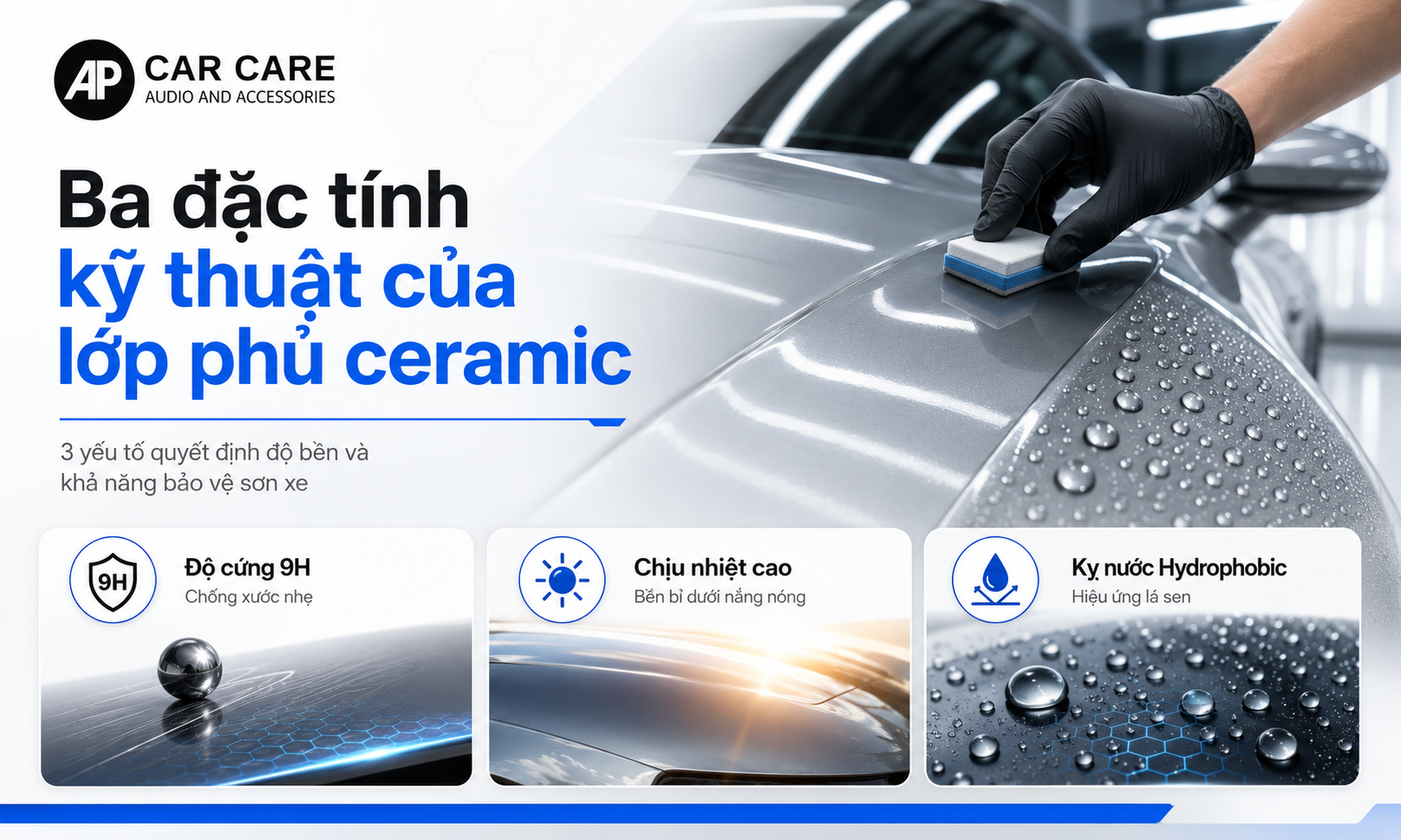 Ba đặc tính kỹ thuật quyết định độ bền lớp phủ ceramic