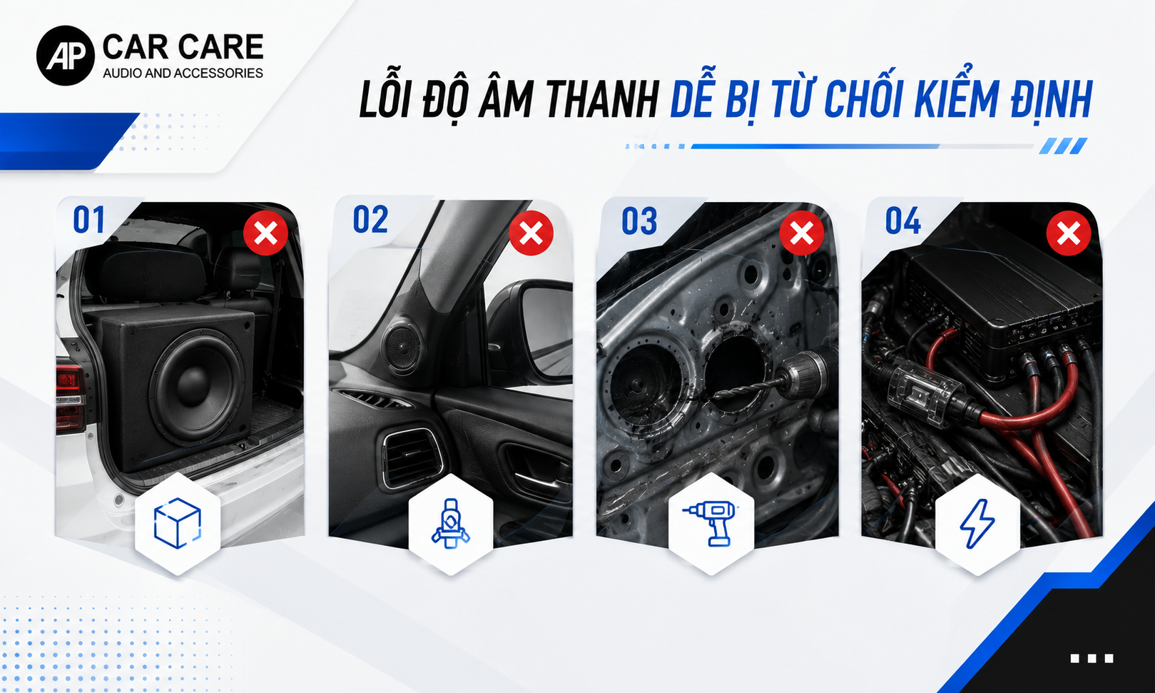 4 lỗi độ âm thanh dễ bị từ chối kiểm định chủ xe cần tránh
