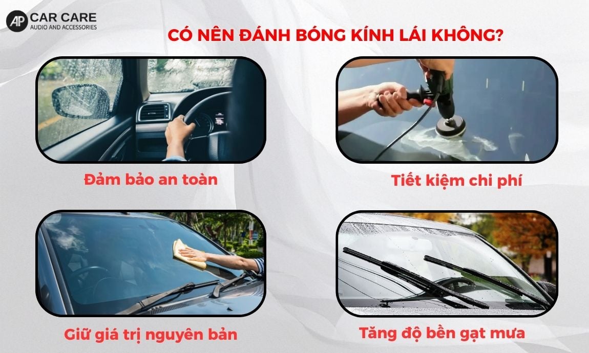 Có nên đánh bóng kính lái không?