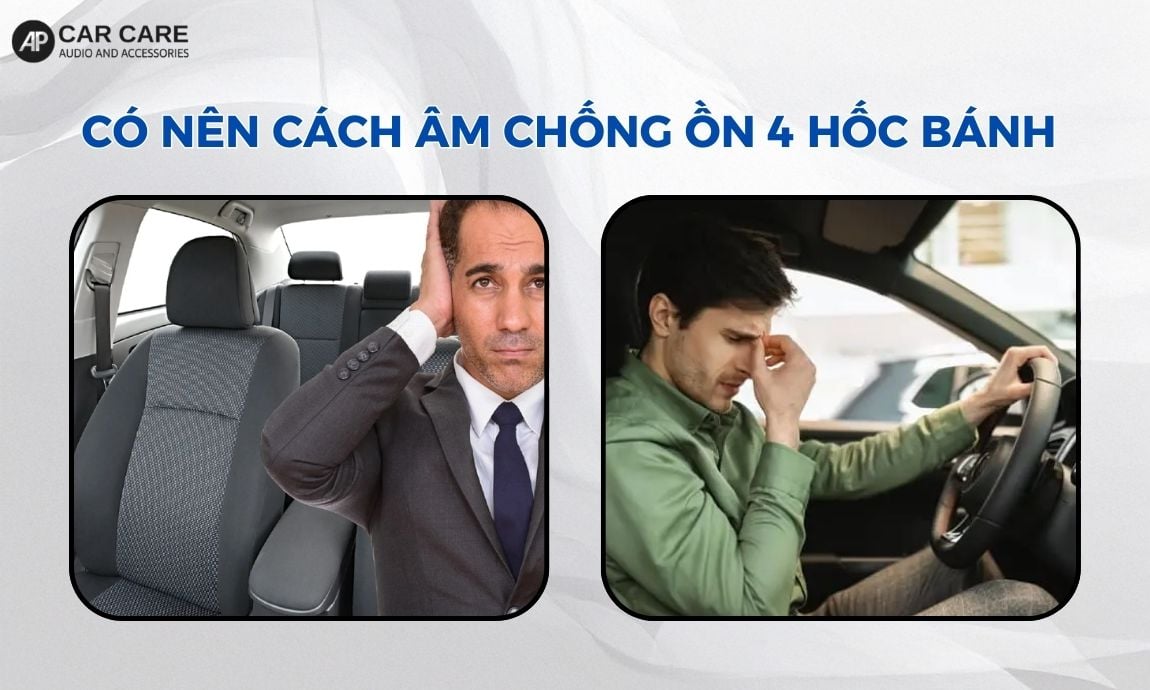 Có nên cách âm chống ồn 4 hốc bánh xe hơi?