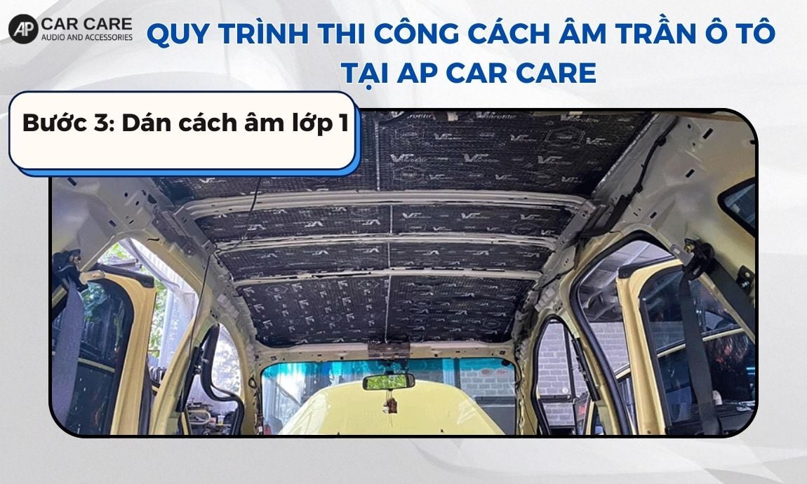 Bước 3 dán cách âm lớp 1