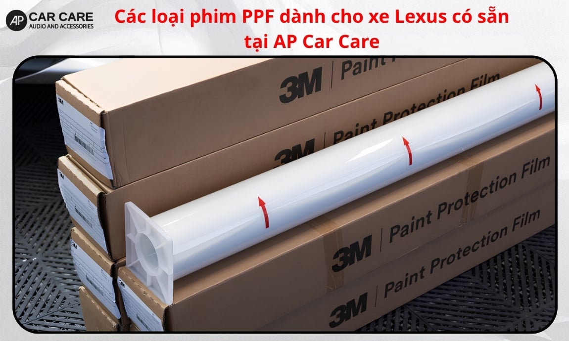 Các loại phim PPF dành cho xe Lexus có sẵn tại AP Car Care