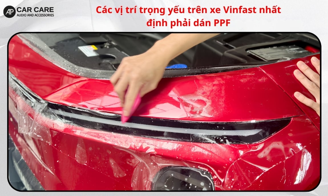 Các vị trí trọng yếu trên xe VinFast nhất định phải dán PPF