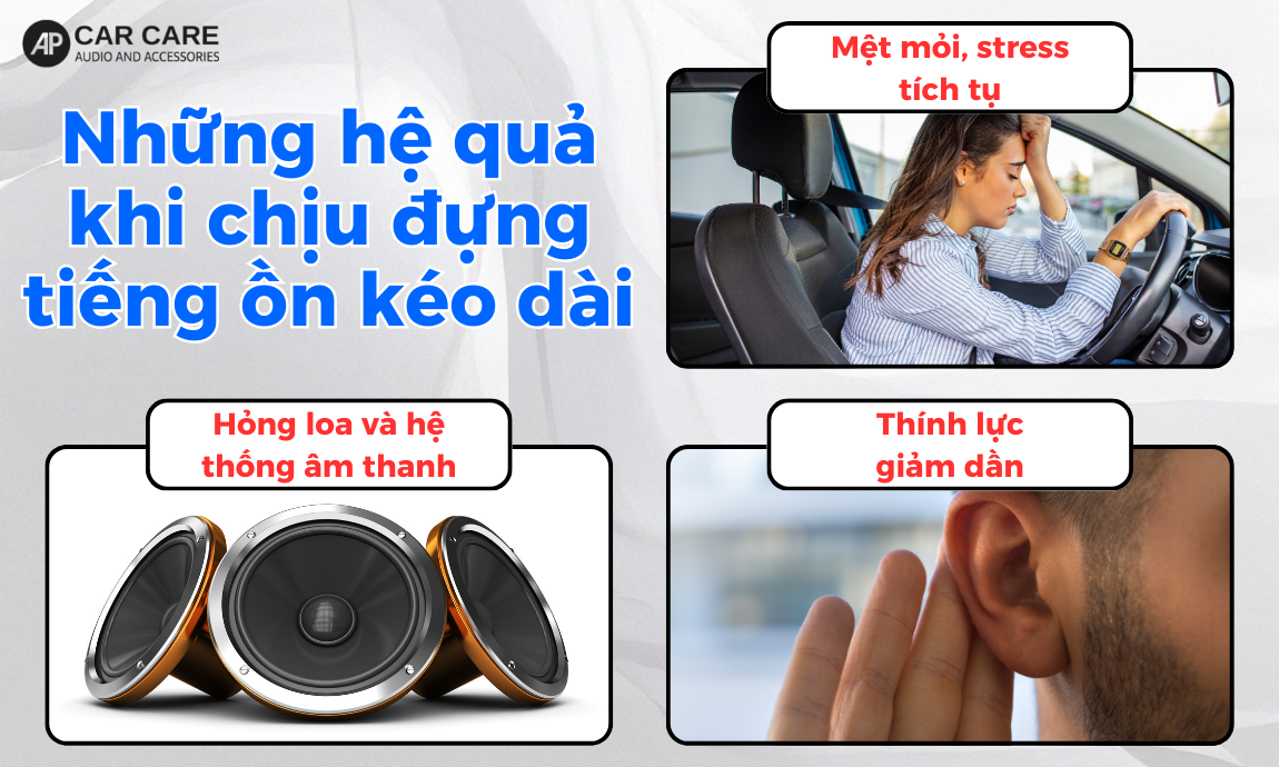 Những ảnh hưởng mà tiếng ồn từ cửa xe ô tô mang lại