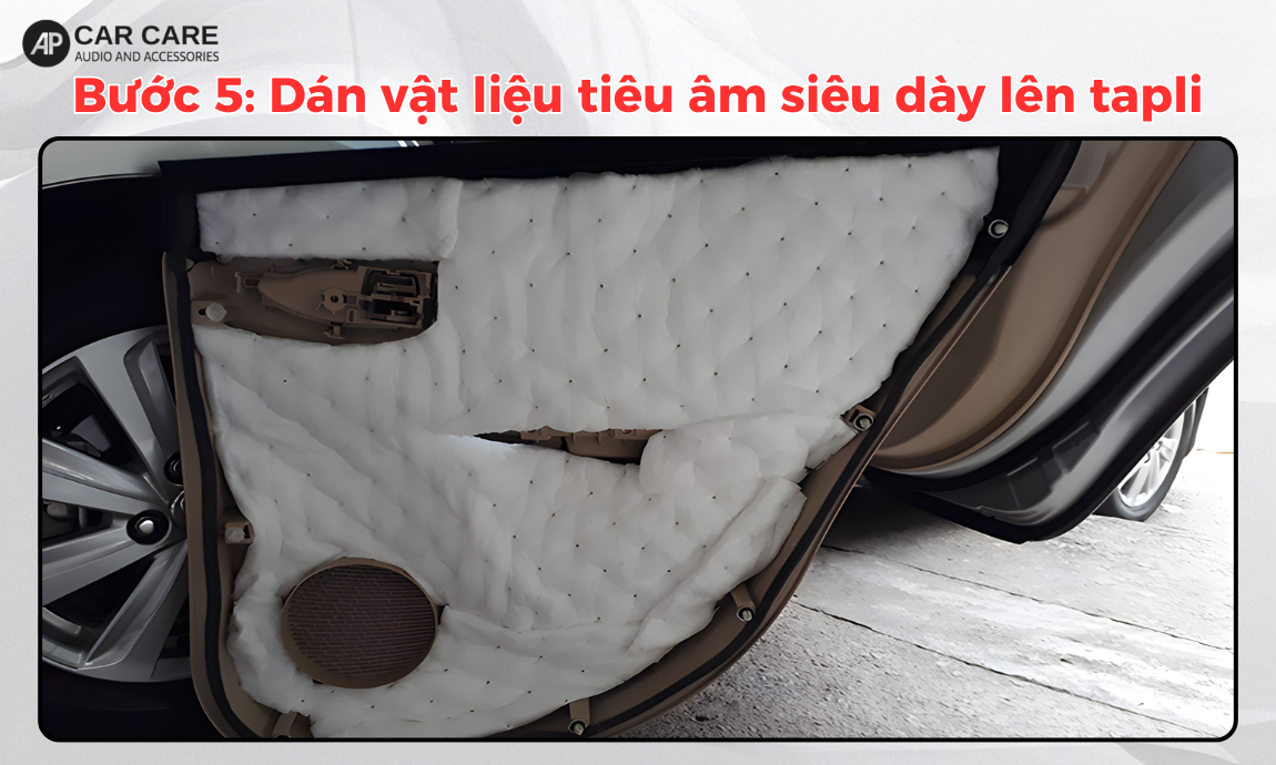 Quy trình dán cách âm 4 cửa xe ô tô chuẩn detailing tại AP Car Care