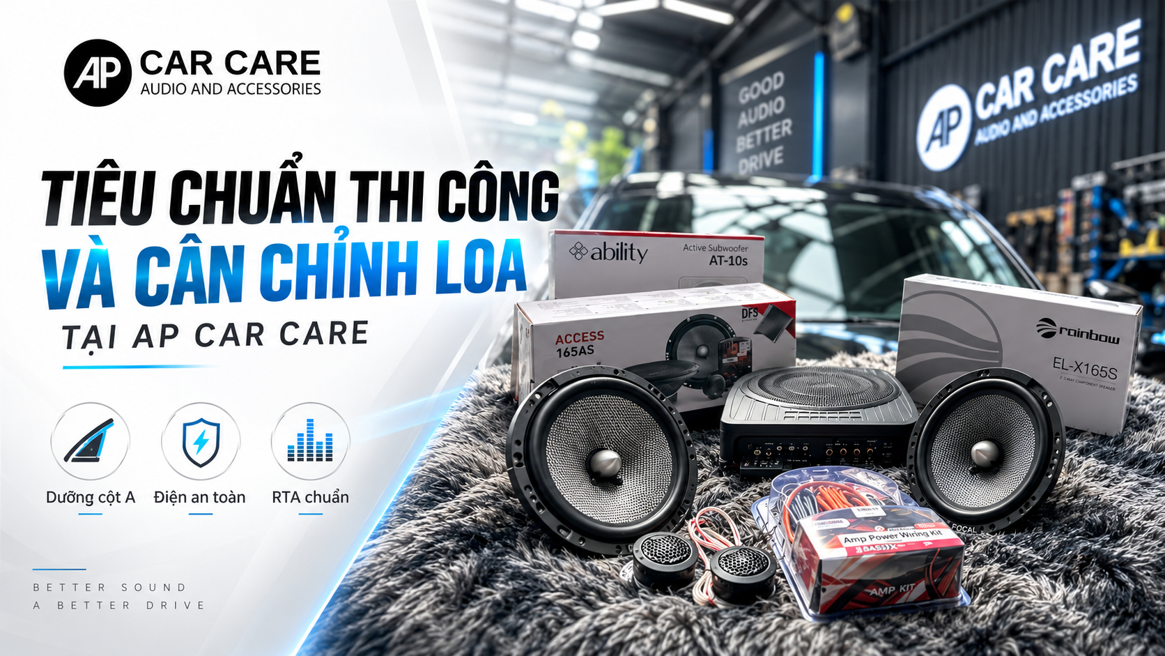 Tiêu chuẩn thi công và cân chỉnh loa tại AP Car Care